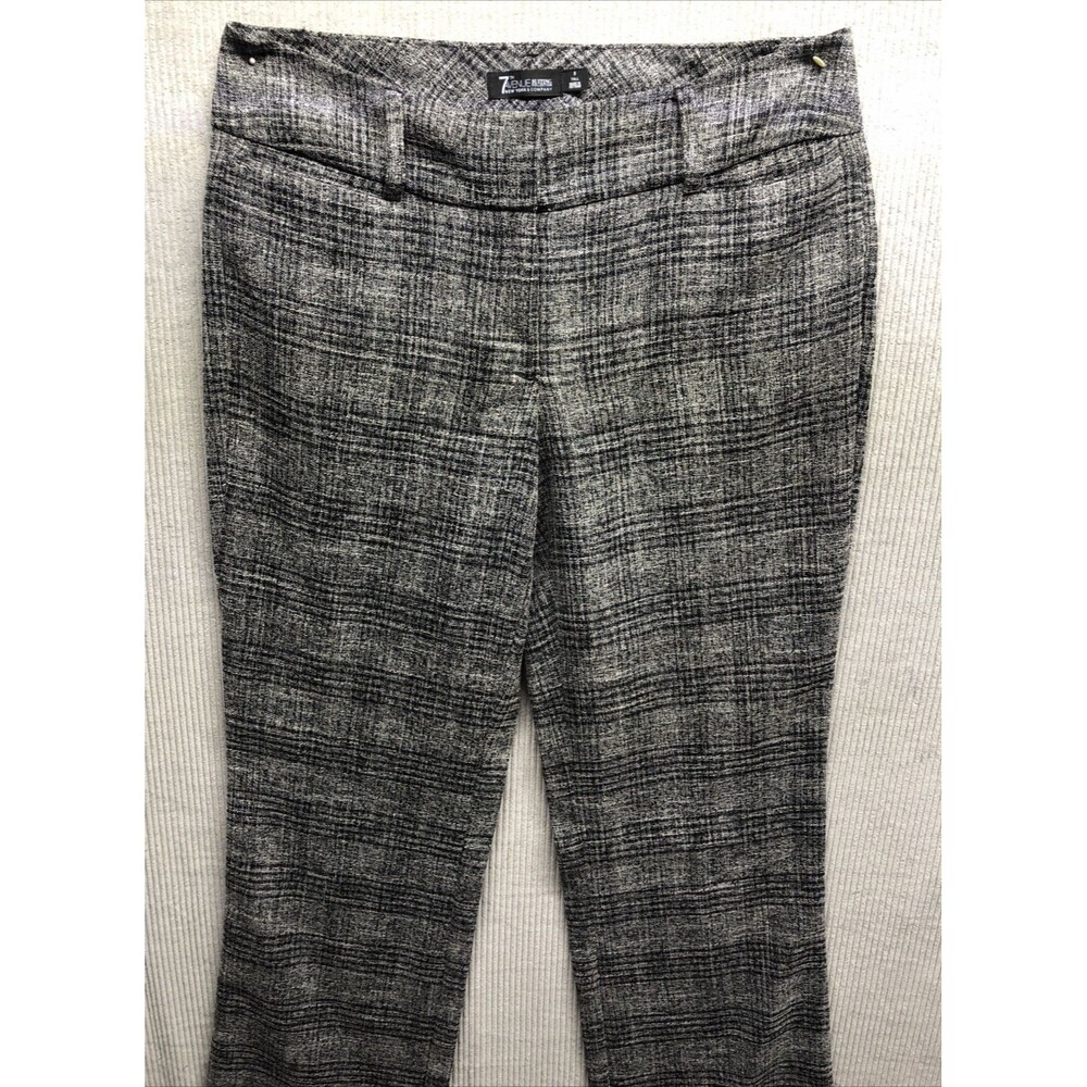 7th Avenue Design Studio Pants Size 8 Tall Black Blend Work Career